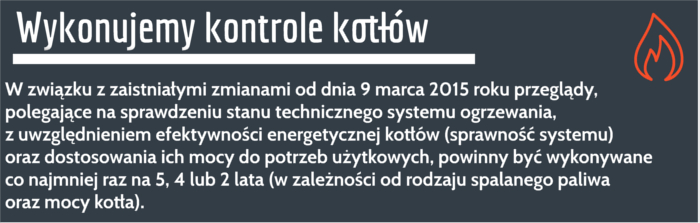 protokół kontroli kotła gazowego Zbrosławice