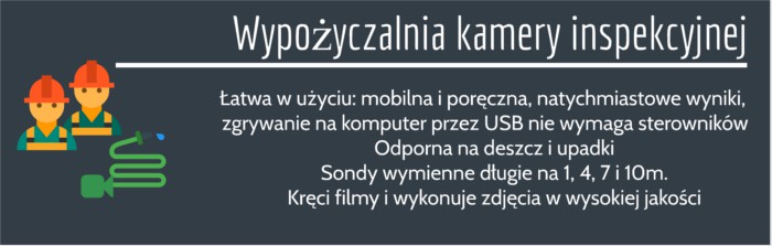 kamera do rur cena Poznań